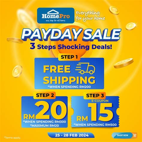 Homepro Payday Sale Ultimate Savings In February Promo On February