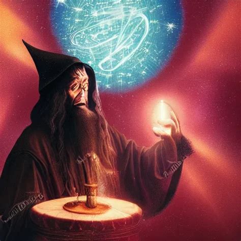 Album Cover Of A Wizard Pondering His Orb Stable Diffusion