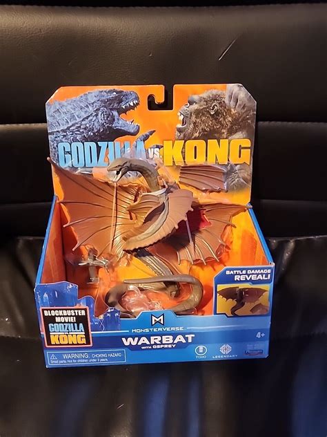 Playmates Toys Monsterverse Godzilla Vs Kong 6 Inch Warbat W Osprey