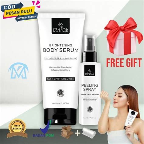 Dsavior Body Whitening Serum Peeling Spray Original Mencerahkan