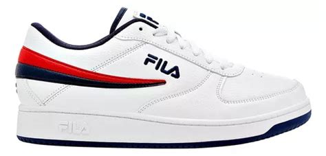 Tenis Fila 1cm005511 Para Hombre Color Blanco Rojo E7 Envío Gratis