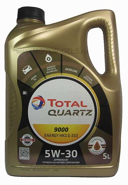 Total Quartz 9000 ENERGY HKS G 310 5W 30 5 литров