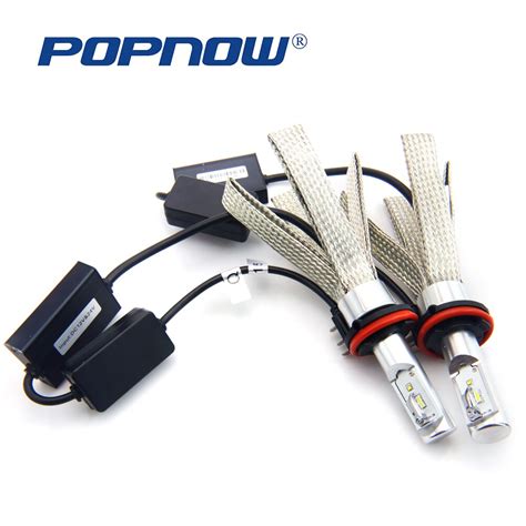 POPNOW สง H7ไฟ Led H1 H11 H4หลอดไฟ LED 80W 8000LM LED ไฟหนา DECOR