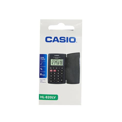 Calculadora Casio De Bolsillo Negra D Gitos Hl Lv Bk Comsucre Online