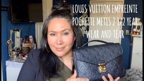 Louis Vuitton Empreinte Pochette Metis Two Half Year Wear Tear