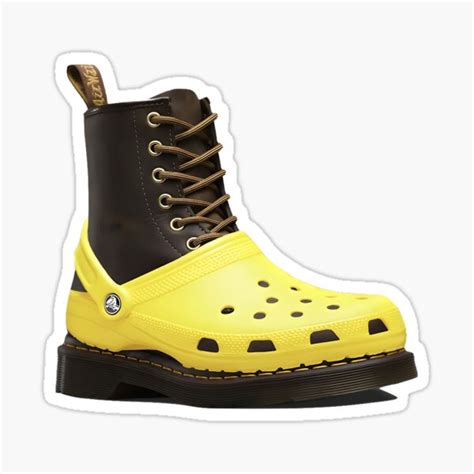 The Cursed Croc Martens Sticker For Sale By Miacmcintosh08 Redbubble