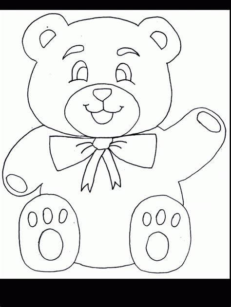 Dibujo De Oso De Peluche Para Colorear Dibujos Infantiles De Oso De