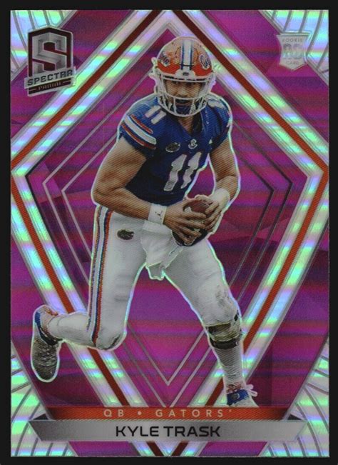 Panini Chronicles Draft Picks Spectra Pink Kyle Trask Ebay