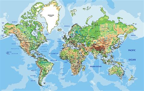 Detailed World Map Vector At Vectorified Collection Of Detailed