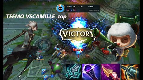 Teemo Vs Camille Top 4 6m Mastery Rank 6 Teemo 1700 Games 6