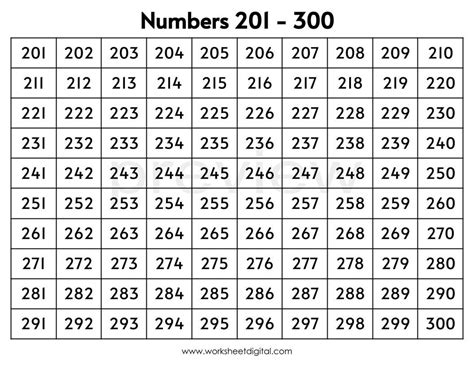 Number Charts 1 1000, Counting to 1000, Printable Black & White, Primary, Homeschool ...