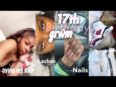 Grwm For My Th Birthday Lashes Nails Hair Pedicure Youtube