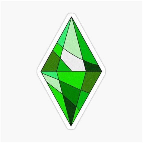 Sims Plumbob Retro Sticker For Sale By Same Redbubble