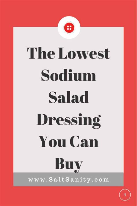 Low Sodium Salad Dressing Recipe Artofit