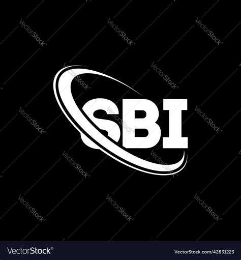 Sbi logo letter design Royalty Free Vector Image