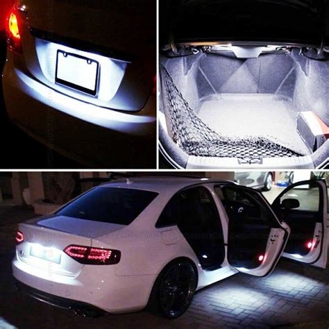 13Pcs Car Interior Lights LED Dome Map Trunk License Plate Lamp Bulb