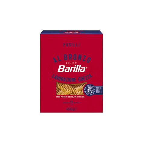 Barilla Fusilli Pasta Di Semola Di Grano Duro Al Bronzo 400g