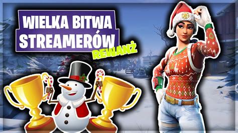 Wielka Bitwa Streamerów LIVE Fortnite Izak Ewroon Isamu itp