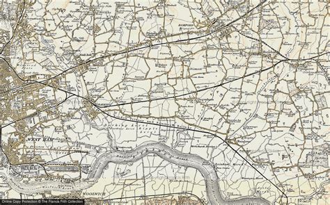 Historic Ordnance Survey Map of Dagenham, 1897-1902