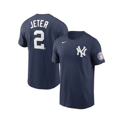 T Mens Derek Jeter Navy New York Yankees Hall