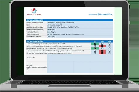 Hvac Troubleshooting Checklist Template Free Download Housecall Pro