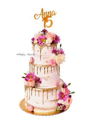 Naked Cake para Mamá HAPPY DESSERT Naked Cake para Mamá