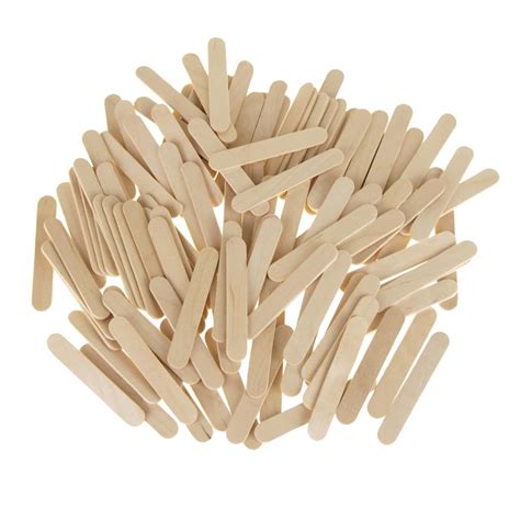 Wooden Craft Popsicle Sticks Natural 2 12 Inch 120 Piece