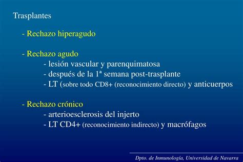 Ppt Dpto De Inmunología Universidad De Navarra Powerpoint