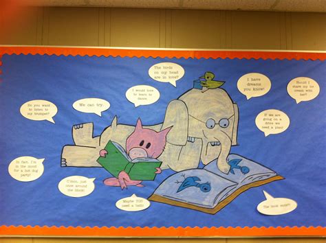 Mo Willems Bulletin Board School Library Bulletin Boards School