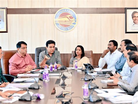 Hyderabad Ktr Holds Review Meeting On Ward Offices System