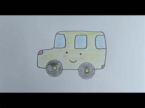 How To Draw A Cute Bus For