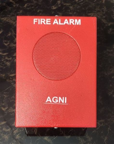 Mild Steel Agni Fire Alarm Hooter For Offices Size 130x180x80 Mm At