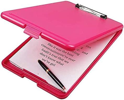 Cigno Plastic Portable Clipboard Writing Pad Board With Pen Holder A