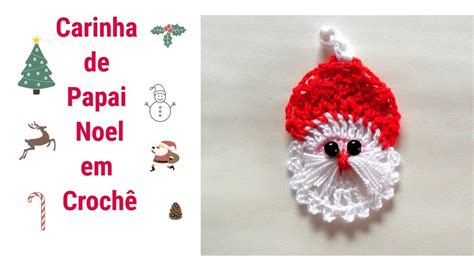 Carinha De Papai Noel - CARINHA DE PAPAI NOEL EM CROCHÊ - YouTube