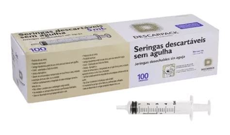 Seringa Hipod Rmica Sem Agulha Ml Bico Slip Descarpack Mercadolivre