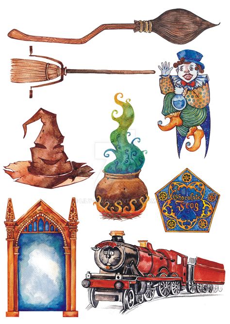 Harry Potter Objects And Spells Part 2 By Lily Lu On Deviantart