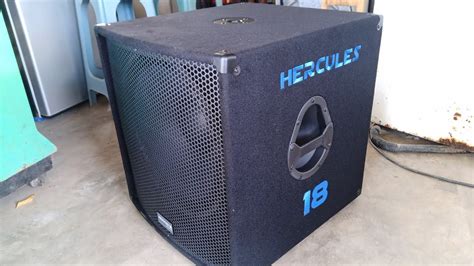 EL MEJOR SUBWOOFER AMPLIFICADO HERCULES 18 STEEL PRO 500 Wts Rms