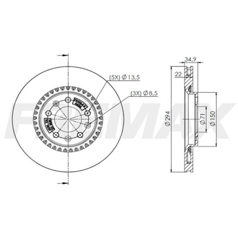 Disco De Freio Ventilado Peugeot Expert 2018 A 2021