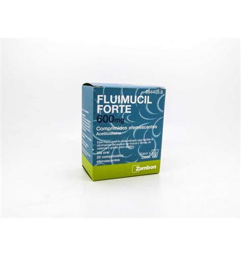 Fluimucil Forte 600 Mg 20 Comprimidos Efervescen Zambon 8844036