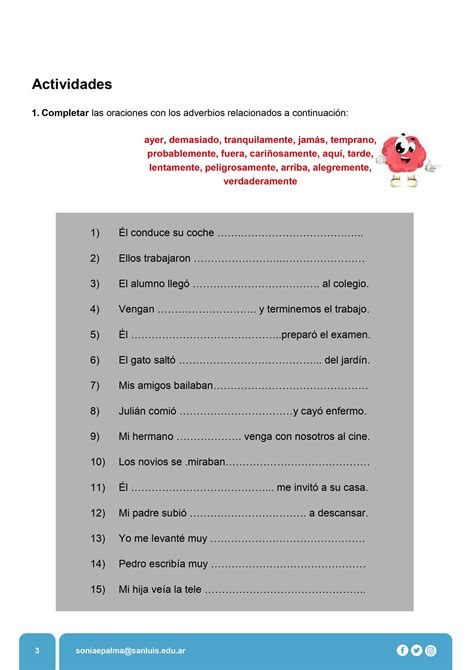 20 Oraciones Con Adverbios 5