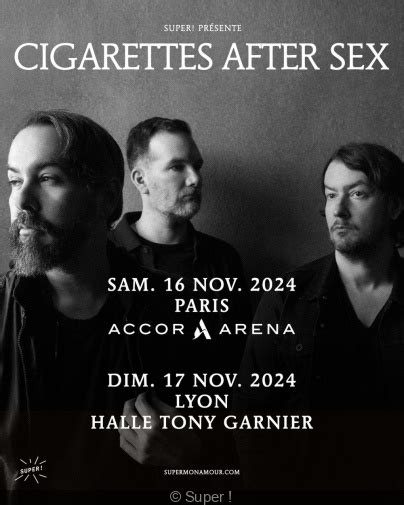 Cigarettes After Sex In Concert At Paris Accor Arena In November 2024