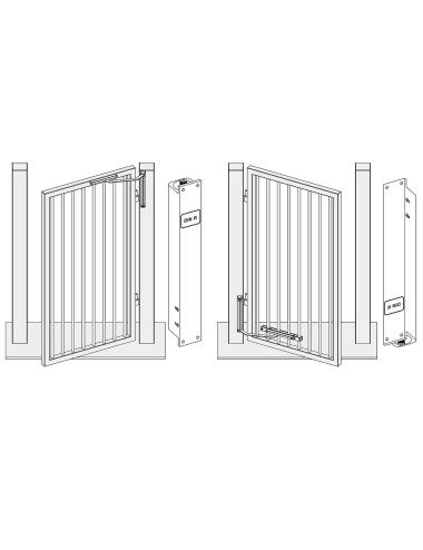 Samozamykacz Do Furtki Assa Abloy Dc G R Z Szyn Srebrny