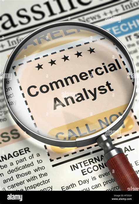 Commercial Analyst Job Vacancy 3D Stock Photo Alamy