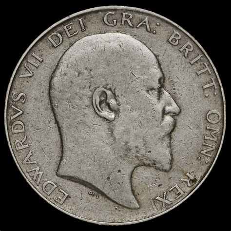 1906 Edward VII Silver Half Crown GF