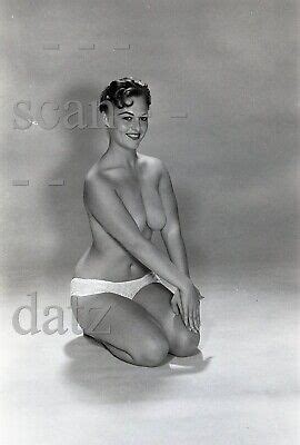 1950s Vogel Negative Busty Nude Pinup Girl Michele Roberts Cheesecake