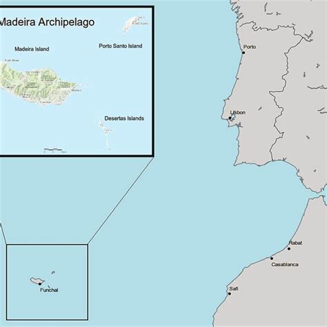 Location of the Madeira Archipelago in Portugal. | Download Scientific ...