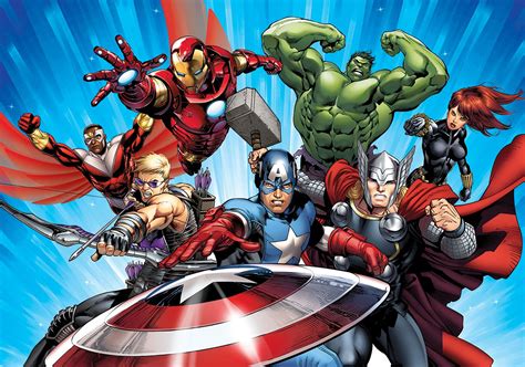 Buy Marvel Avengers Assemble 2 Comic Wallpaper Mural Online at ...