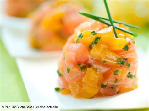 Tartare De Saumon Et De Mangue Facile D Couvrez Les Recettes De