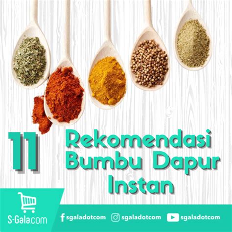 11 Rekomendasi Bumbu Dapur Instan Terbaik Bikin Masakan Langsung Enak