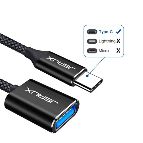 Adaptador JSAUX USB C A USB 3 0 X2 NETPC